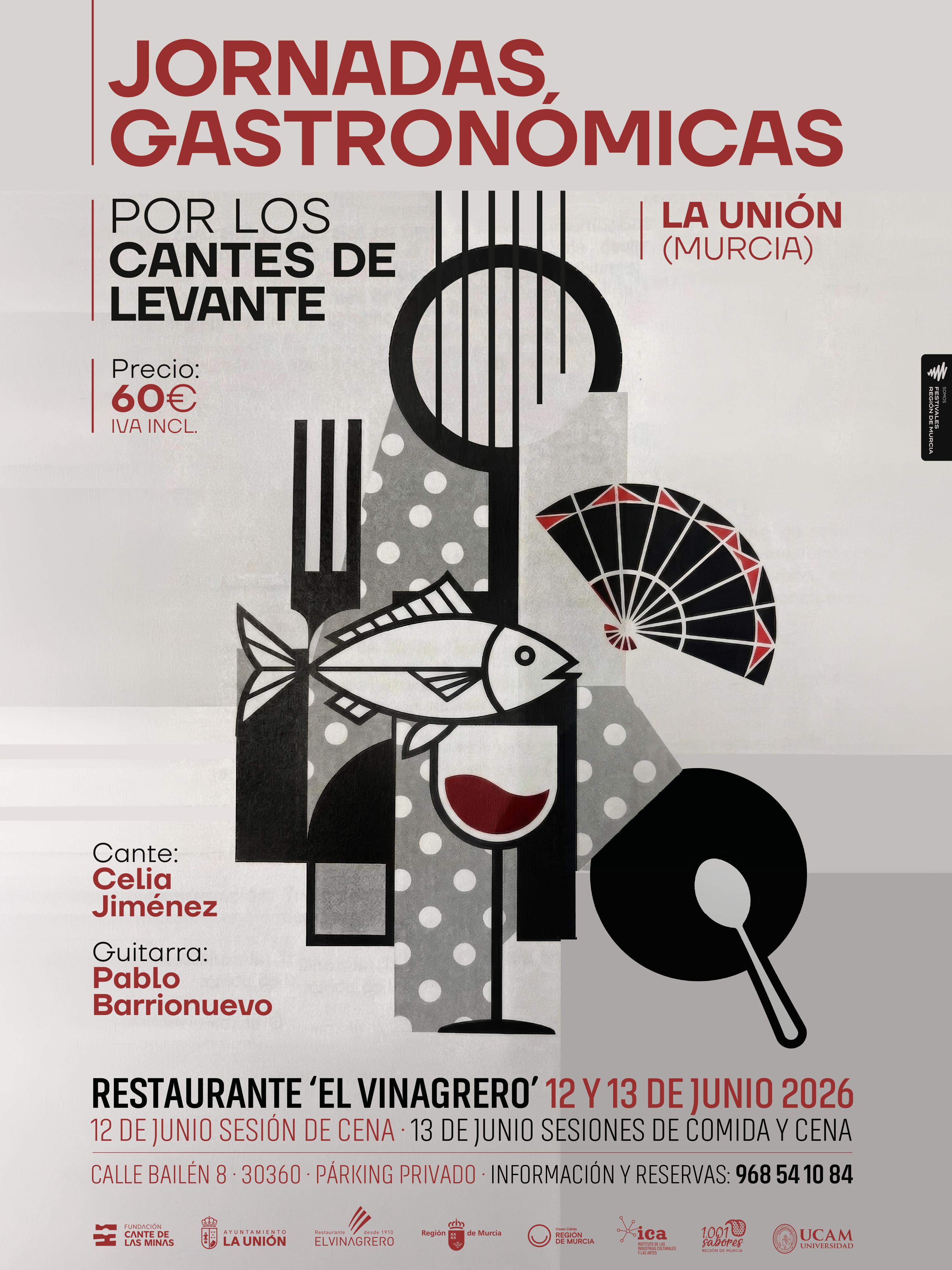 Cartel de Jornadas Gastronómicas por los Cantes de Levante